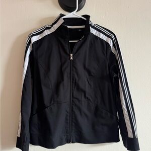 Black and white zip up jacket